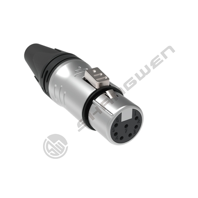 16A Wire XLR Connector 3 Pin Waterproof Ip65 Female Plug Outdoor TOP 3-Pin XLR Connector Outdoor IP65