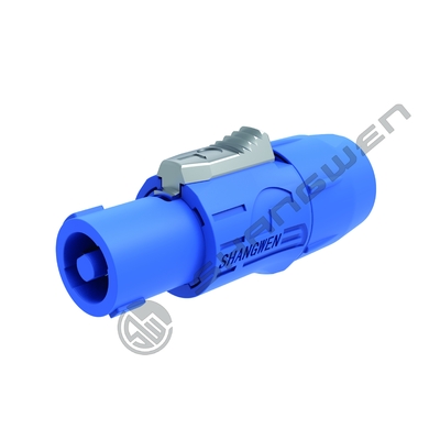 Waterproof D Shape Female Plug Male Socket Metal Shell 4 Pins Loudspeaker Connector