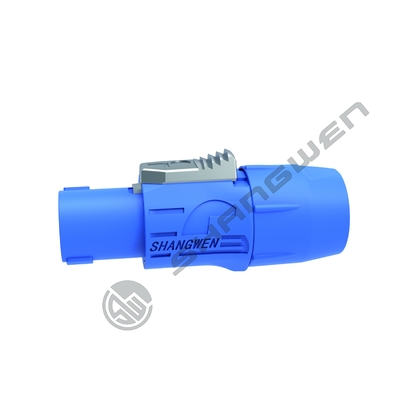 Waterproof D Shape Female Plug Male Socket Metal Shell 4 Pins Loudspeaker Connector