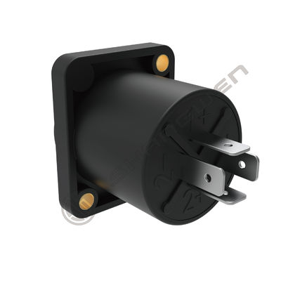Rectangle Loudspeaker 2 Hole Panel Mounting Solder Terminal HPC 4 Pin Speakon Hembra Audio Jack Connector Audio Connector