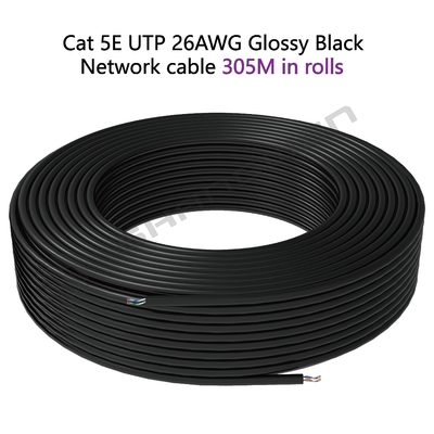 Cat5E 26awg UTP OEM Network Ethernet Cable  Pure Cooper 4 Pairs RJ45  Bare Copper 4pair CE UL 100% Oxygen-free Copper Cat5e UTP