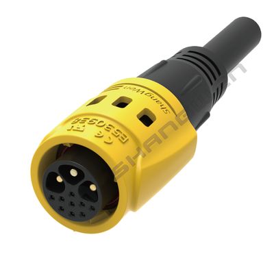 M19 Series Industrial Power Signal Connector Push-Pull Self-Locking 3+9 Pin Male-Female Bayonet Screw Lock Wire Rear Connector