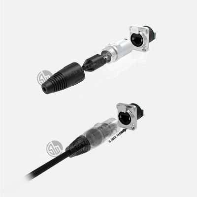 IP67 عازل المياه Rj45 Ethernet Connector للسيارة استخدام داخلي للنساء والرجال