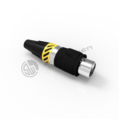 16A سلك XLR رابط 3 دبوس مقاوم للماء Ip65 إمرأة وصلة خارجية