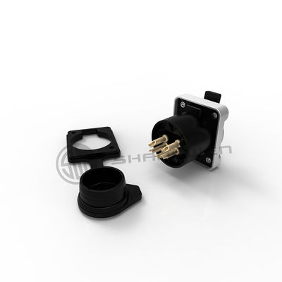 XLR الصوتية الطاقة المقاومة للماء موصل المقبس 5 دبوس الميكروفون IP65