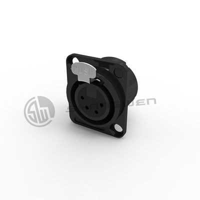 ميني XLR Connector سوكت صناعي إمرأة 4 دبوس
