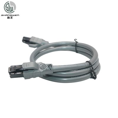 كابل النحاس متعدد النواة ODM شبكة بيانات Ethernet Lan Cat6A UTP 4 زوج 24 Awg كابل
