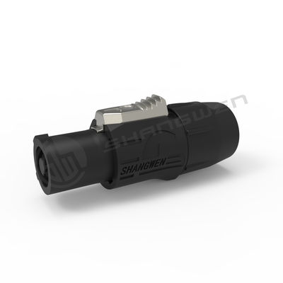 CQC موصل الطاقة المقاوم للماء السوداء Powercon وصلة 250v 20A