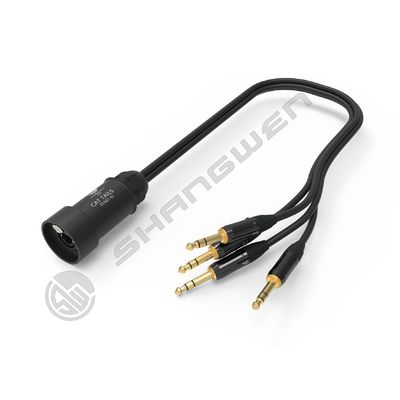 4 قنوات XLR ذكر جاك رابط ستيريو وصلة كابل تمديد الصوت RJ45 محمي كابلات محول الشبكة
