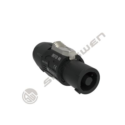 CQC موصل الطاقة المقاوم للماء السوداء Powercon وصلة 250v 20A