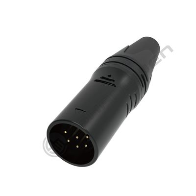 6-Pin XLR Audio Video Connectors وصلات XLR الداخلية القوية مع درجة الحماية IP40