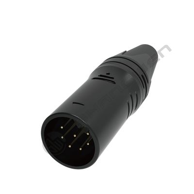 رابطات صوتية فيديو XLR سوداء ذات 7 أقواس 7 قطبًا
