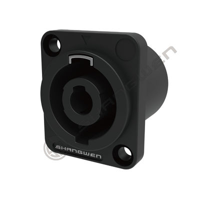 Rectangle Loudspeaker 2 Hole Panel Mounting Solder Terminal HPC 4 Pin Speakon Hembra Audio Jack Connector Audio Connector