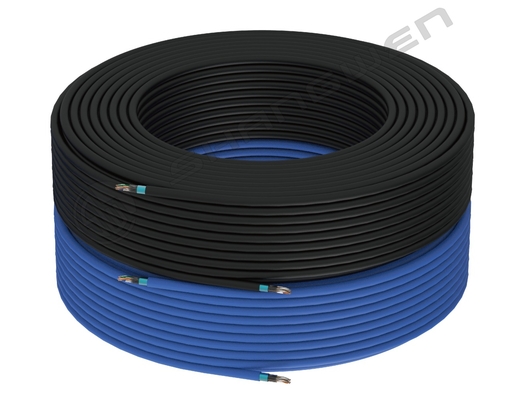 أزرق أسود 24awg FTP SFTP محمي CAT6A كابل شبكة إيثيرنت 8 سلك التوصيل