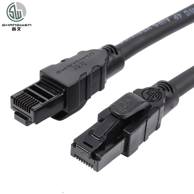 كابل شبكة CAT6 المحمي UTP مع اتصالات RJ45 و 100% نحاس خال من الأكسجين معتمد CE UL