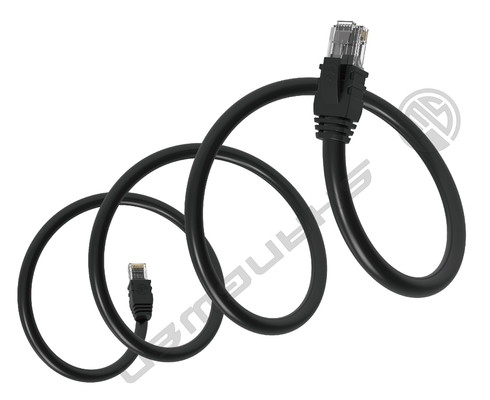 سلك شبكة UTP Cat5e أسود 26awg، سلك توصيل، 4 أزواج، كابل شبكة Cat5e
