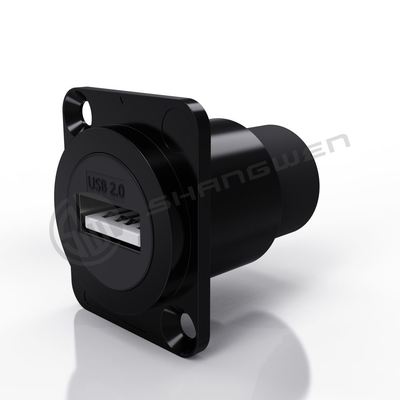 4 Pin Audio Video & USB Connector Dustproof Indoor Outdoor Copper Contact Material 4P 9P Alloy for Data Cable