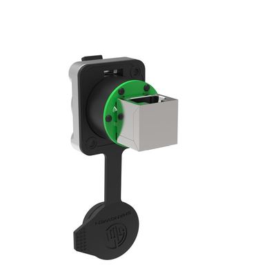 Outdoor Waterproof IP65 CAT5E 8P RJ45 Panel Mount Ethernet Network Cable Plug RJ45 Interface Socket Connector Connector