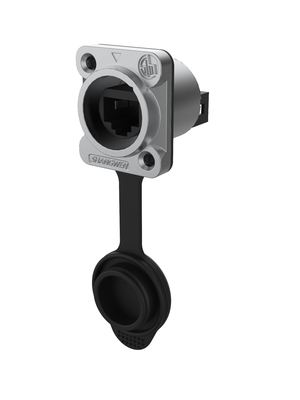 Outdoor  Ethernet Chassis Connector  Plug 8 Pin Signal Connector Ethernet Rj45 Waterproof Connector