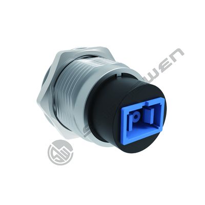 Silver Single Mode Network Female to Female SC USB Coupler Round SC Fiber Optic Panel Mount Coupler Adapter Zinc Alloy Housing