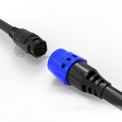 Environmental M19 Male Plug 3 Holes 9 Pin Industrial Connector With CE FCC