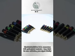 وصلة صناعية RCA Audio Connector 2 الاتصال RCA الذكور لوتس جاك